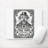 Fool Time Employee Funny Office Humor Muismat (Met muis)