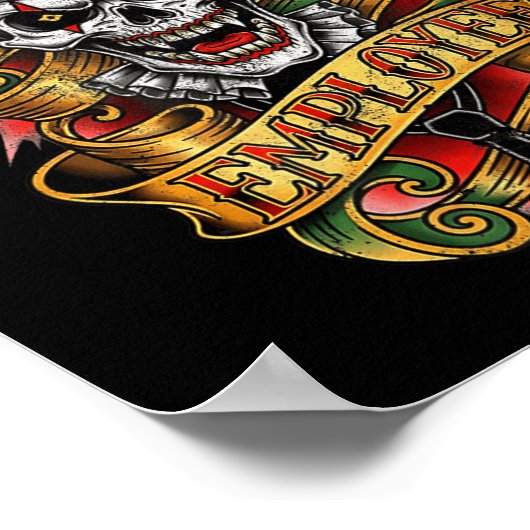 Fool Time Employee Funny Office Humor Poster (Hoek)