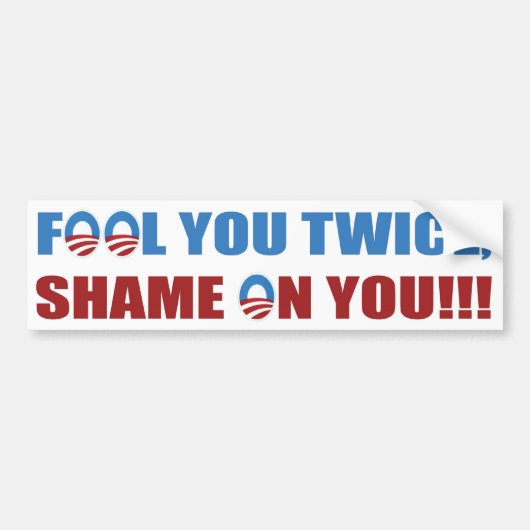 Fool You Twice Bumpersticker (Voorkant)