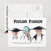 Foole Mode:  Buitenlanders Petten Briefkaart (Voorkant / Achterkant)