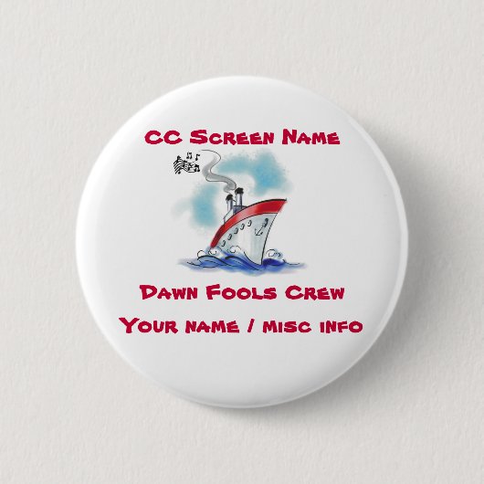 Fools Button - kan aanpassen (Voorkant)