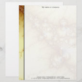 Fools Gold - Fractal Art Briefhoofd Ontwerp (Voorkant / Achterkant)