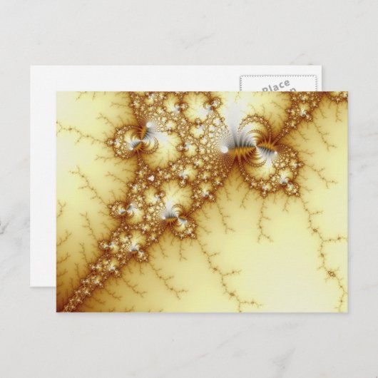 Fools Gold - Fractal Art Briefkaart (Voorkant / Achterkant)