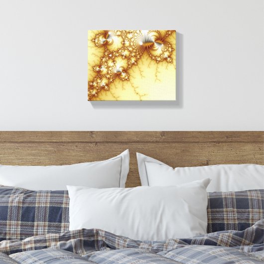 Fools Gold - Fractal Art Canvas Afdruk (Insitu (Slaapkamer))