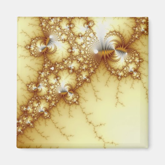Fools Gold - Fractal Art Magneet (Voorkant)