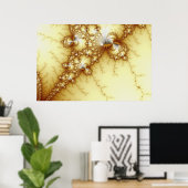 Fools Gold - Fractal Art Poster (Thuiskantoor)