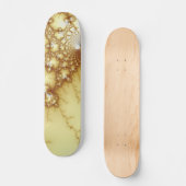 Fools Gold - Fractal Art Skateboard (Voorkant)