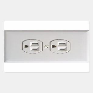 Fools van Fake Electrical Outlet Sticker Prank Apr