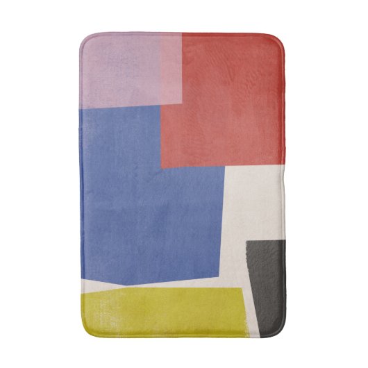 Foolscap - Moderne kleurenblokken Badmat (Voorkant Verticaal)