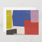 Foolscap - Moderne kleurenblokken Briefkaart (Voorkant / Achterkant)