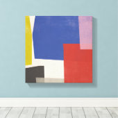 Foolscap - Moderne kleurenblokken Canvas Afdruk (Insitu (Houten vloer))