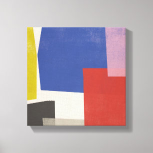Foolscap - Moderne kleurenblokken Canvas Afdruk