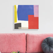 Foolscap - Moderne kleurenblokken Canvas Afdruk (Insitu (Woonkamer))