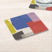 Foolscap - Moderne kleurenblokken Kartonnen Onderzetters (Schuin)