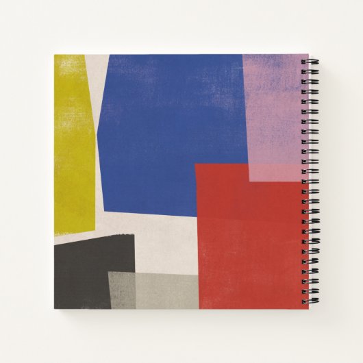 Foolscap - Moderne kleurenblokken Notitieboek (Achterkant)