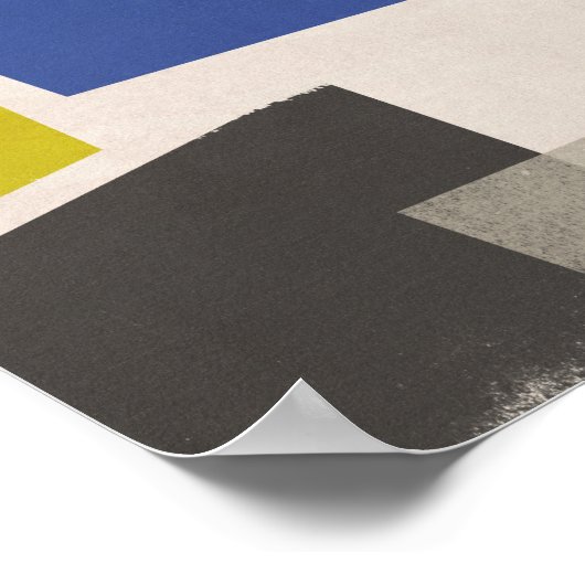 Foolscap - Moderne kleurenblokken Poster (Hoek)