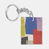 Foolscap - Moderne kleurenblokken Sleutelhanger (Voorkant Links)