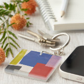 Foolscap - Moderne kleurenblokken Sleutelhanger (Voorkant Rechts)