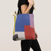 Foolscap - Moderne kleurenblokken Tote Bag (Dichtbij)