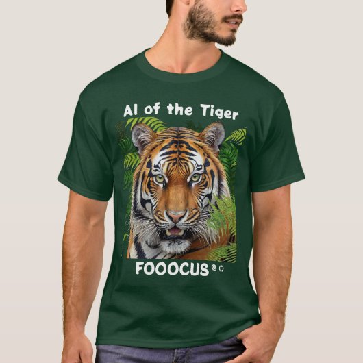 Fooocus - AI van de tijger v2 T-shirt (Voorkant)