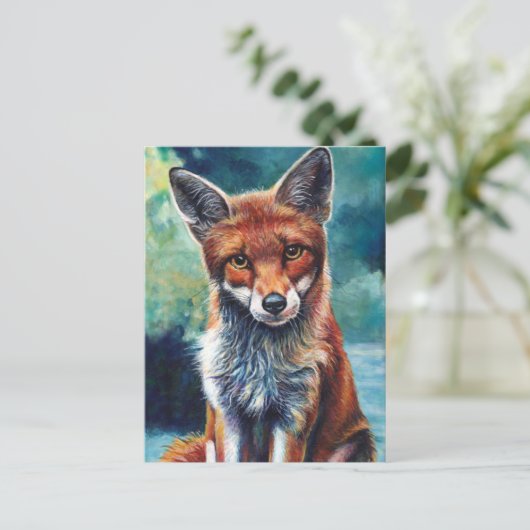 Foooxy Fox Briefkaart (Staand voorkant)