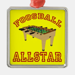 Foosball Allstar Metalen Ornament
