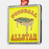 Foosball Allstar Metalen Ornament (Links)