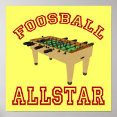 Foosball Allstar Poster (Voorkant)