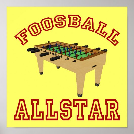 Foosball Allstar Poster (Voorkant)
