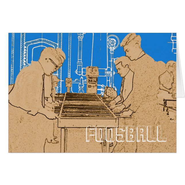  FOOSBALL FUZBOLL FOTO ART TABEL FOOTBALL (Voorkant Horizontaal)
