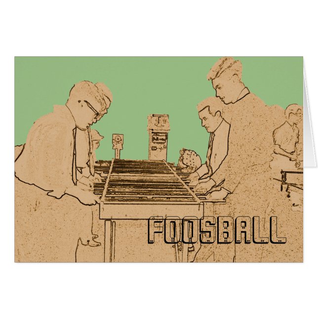  FOOSBALL FUZBOLL FOTO ART TABEL FOOTBALL (Voorkant Horizontaal)