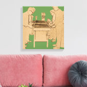 FOOSBALL FUZBOLL FOTO ART TABEL FOOTBALL CANVAS AFDRUK (Insitu (Woonkamer))