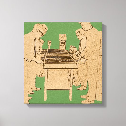 FOOSBALL FUZBOLL FOTO ART TABEL FOOTBALL CANVAS AFDRUK (Voorkant)