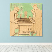 FOOSBALL FUZBOLL FOTO ART TABEL FOOTBALL CANVAS AFDRUK (Insitu (Houten vloer))