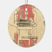  FOOSBALL FUZBOLL FOTO ART TABEL FOOTBALL KERAMISCH ORNAMENT (Links)