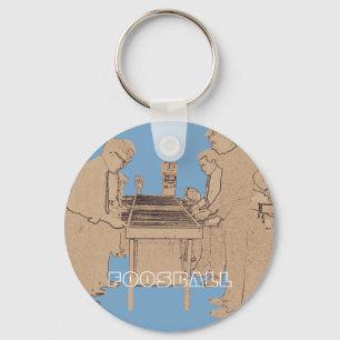 FOOSBALL FUZBOLL FOTO ART TABEL FOOTBALL SLEUTELHANGER