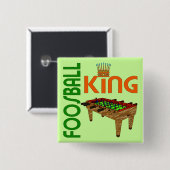 Foosball King Vierkante Button 5,1 Cm (Voorkant /achterkant)