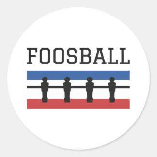 Foosball Retro Ronde Sticker