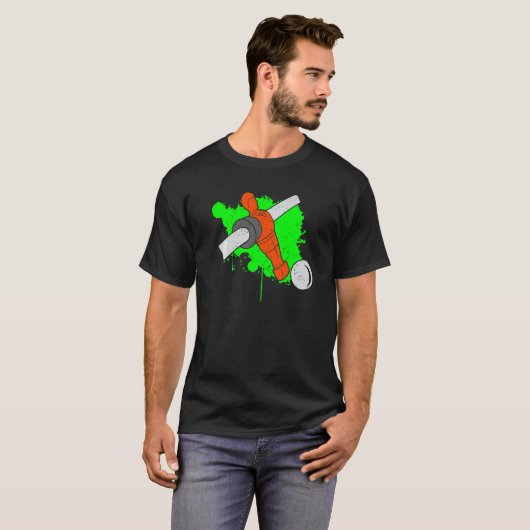 Foosball & Table Football  Foosball figure T-shirt (Voorkant volledig)