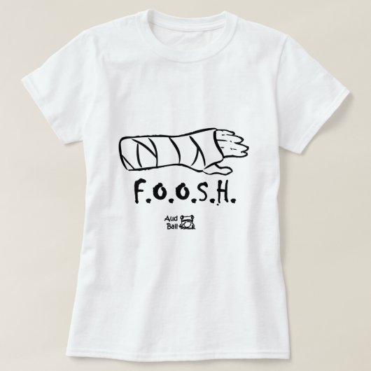 FOOSH = viel op uitgestrekte hand T-shirt (Design voorkant)