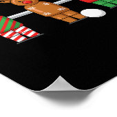 Foosll Kerst Elf Rendier Kerstman Trio Tafel Foo Poster (Hoek)