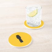 Foosman-Onderzetter Zandsteen Onderzetter (Zijkant)