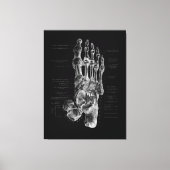 Foot Anatomy Podiatrist Medical Poster Canvas Afdruk (Voorkant)