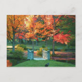 Foot Bridge in Herfst Briefkaart (Voorkant)