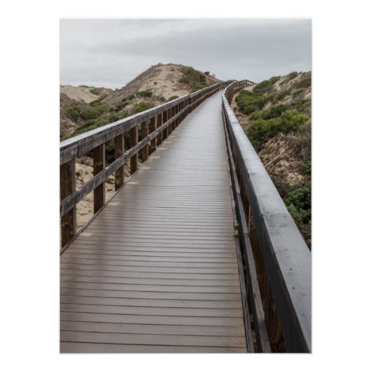 Foot Bridge in Oso Flaco Lake State Park Poster (Voorkant)