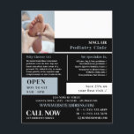 Foot Care Portrait, Podiatry Clinic, Podiatrist Flyer<br><div class="desc">Voetverzorger Portrait,  Podiatry Clinic,  Podiatrist Adverteren Flyer door de Visitekaartje winkel.</div>