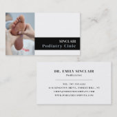 Foot Care Portrait, Podiatry Clinic, Podiatrist Visitekaartje (Voorkant / Achterkant)