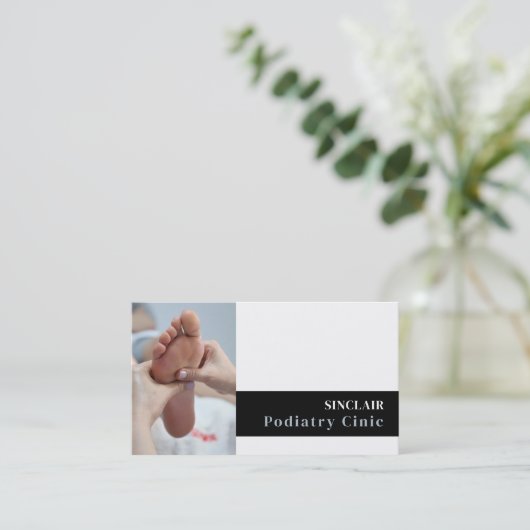 Foot Care Portrait, Podiatry Clinic, Podiatrist Visitekaartje (Staand voorkant)
