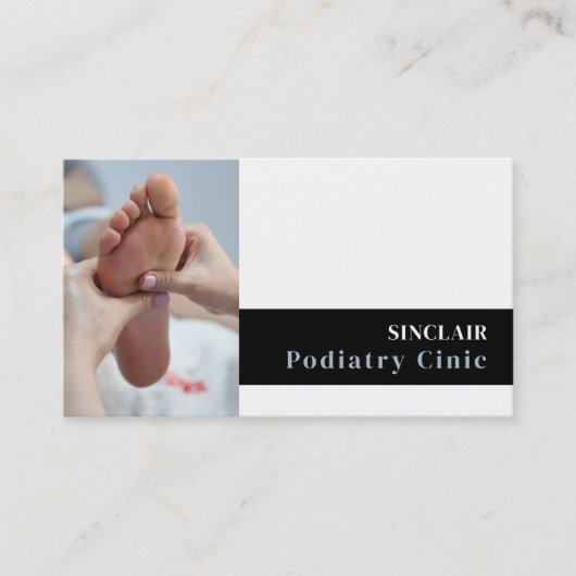 Foot Care Portrait, Podiatry Clinic, Podiatrist Visitekaartje (Voorkant)