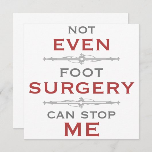 Foot Chirgery Humor (Voorkant / Achterkant)